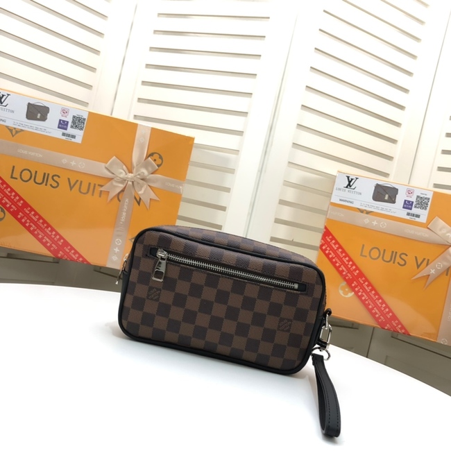 Louis Vuitton Kasai Clutch In Iconic Monogram Macassar Coated Canvas Code: M42838/N41663/N41664/