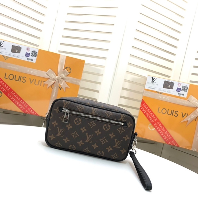 Louis Vuitton Kasai Clutch In Iconic Monogram Macassar Coated Canvas Code: M42838/N41663/N41664/