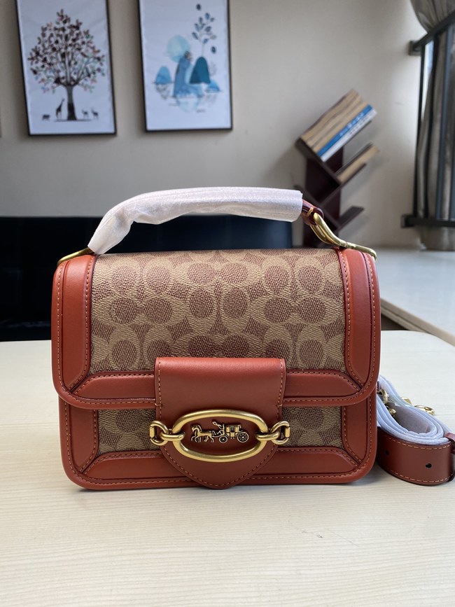 Coach Hero Shoulder Crossbody Bag Code: C8450棕色/马车8451/C8452帆布/C8449全皮