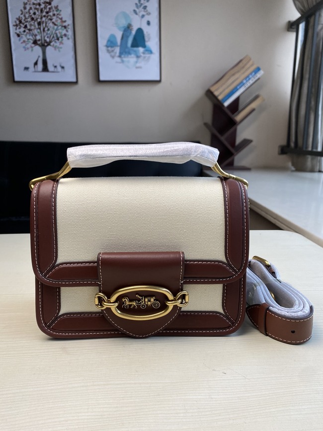 Coach Hero Shoulder Crossbody Bag Code: C8450棕色/马车8451/C8452帆布/C8449全皮