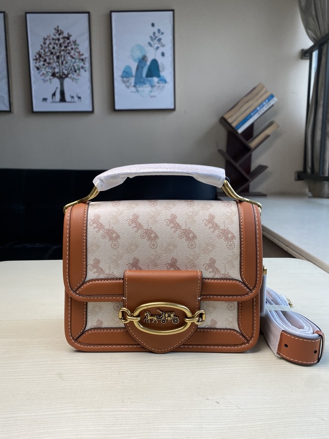 Coach Hero Shoulder Crossbody Bag Code: C8450棕色/马车8451/C8452帆布/C8449全皮