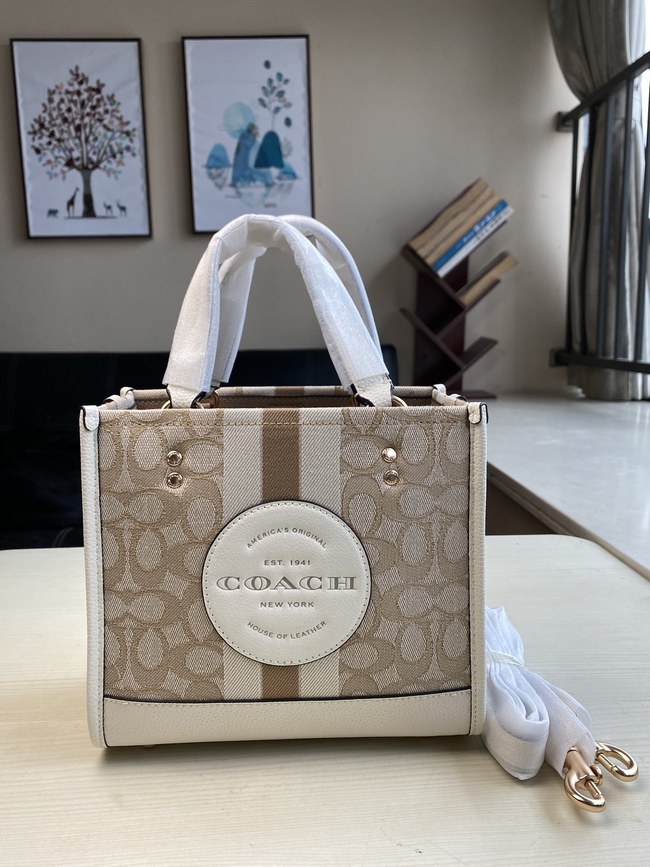 Coach Dempsey Canvas Field Tote22 Crossbody Bag Code:8417