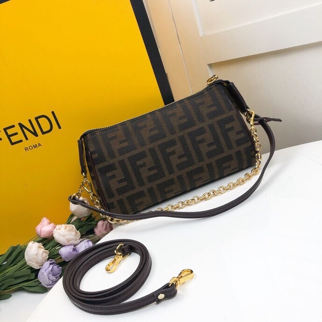 Fendi Full Leather Long Strap Crossbody Bag Code: 8035#