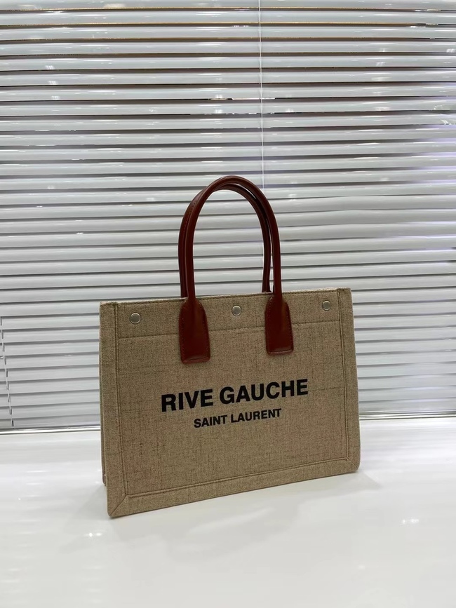 Yves Saint Laurent Large Capacity Straw Tote Bag