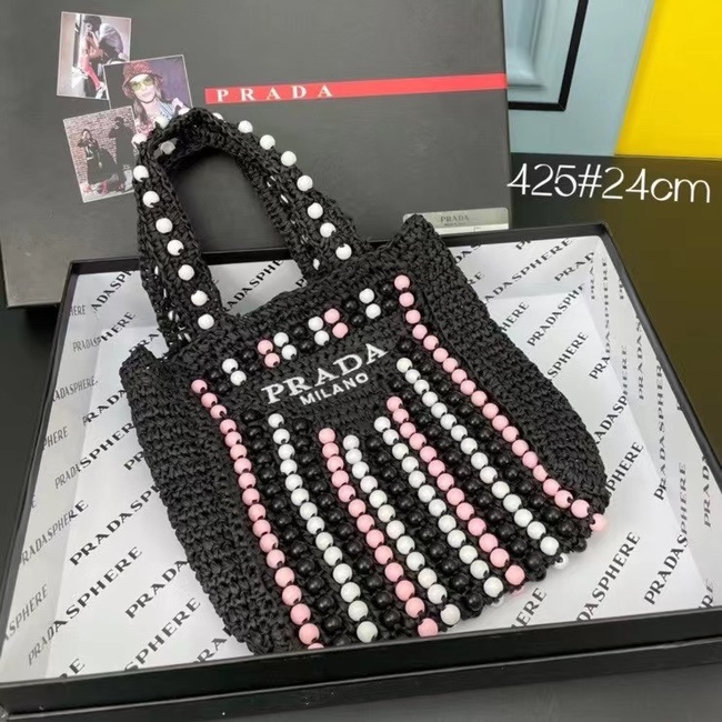 Prada Woven Design Tote Bag