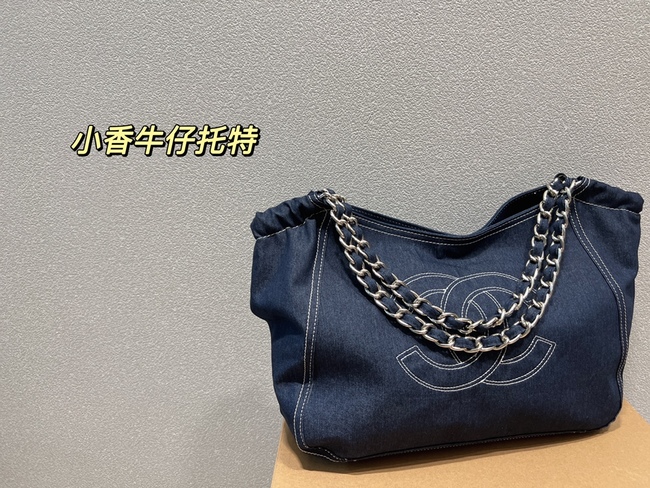 Chanel Roomy Denim Tote Bag