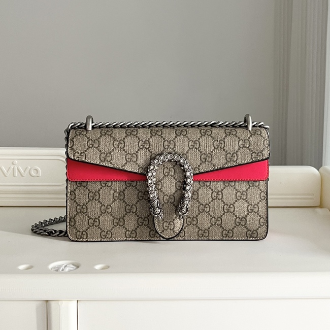 Gucci Tiger Head Diamond Buckle Crossbody Bag Code:499623