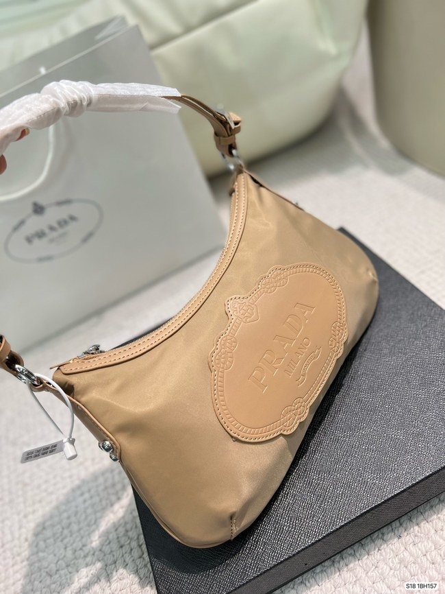 Prada Hobo Nylon Underarm Crossbody Bag