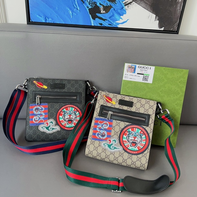Gucci Gg Embroidered Tiger Crossbody Bag Code:547751