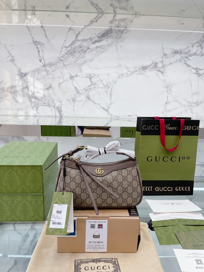 Gucci Ophidia Vintage Double G Canvas Small Armpit Bag