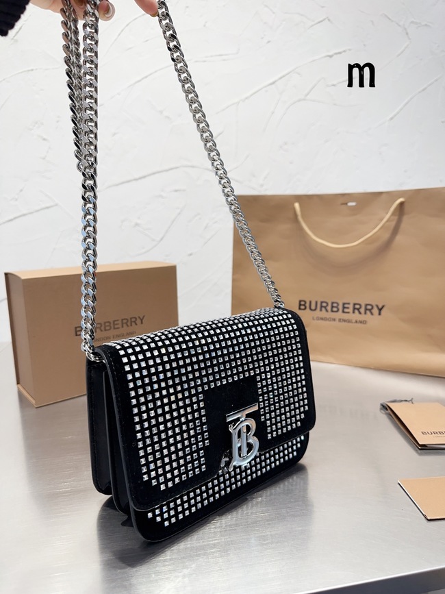 Burberry Tb Metal Buckle Box Flap Crossbody Bag