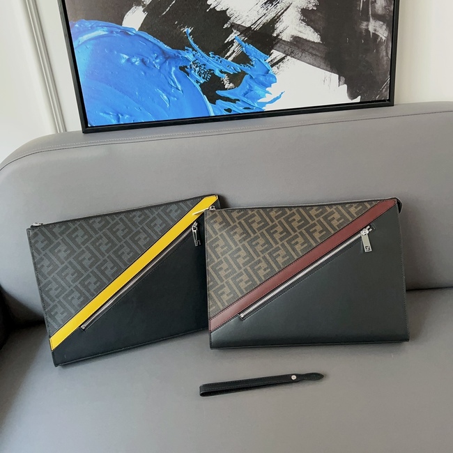 Fendi Cowhide Clutch Bag