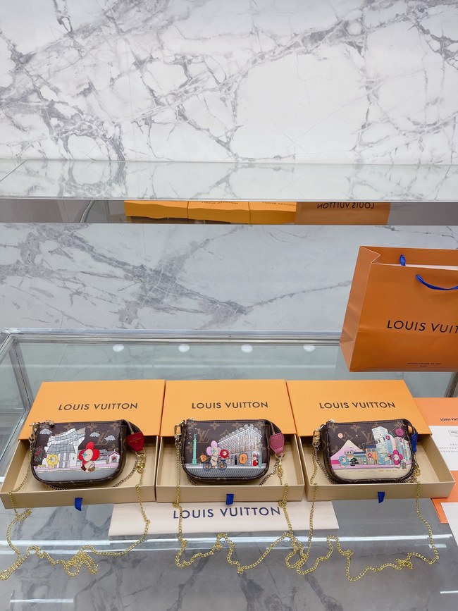 Louis Vuitton Portable Shoulder Messenger Chain Small Bag