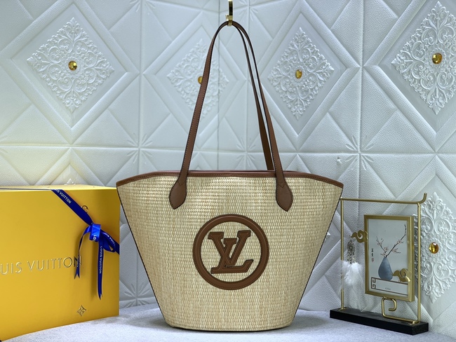 Louis Vuitton Straw Shopping Bag Series Code: M59963