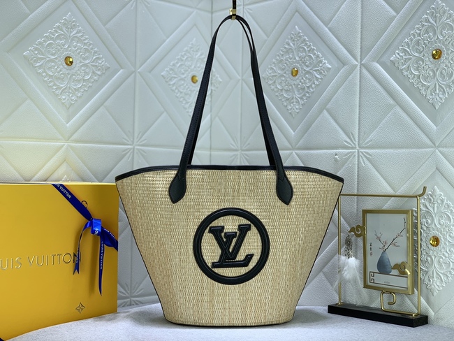 Louis Vuitton Straw Shopping Bag Series Code: M59963