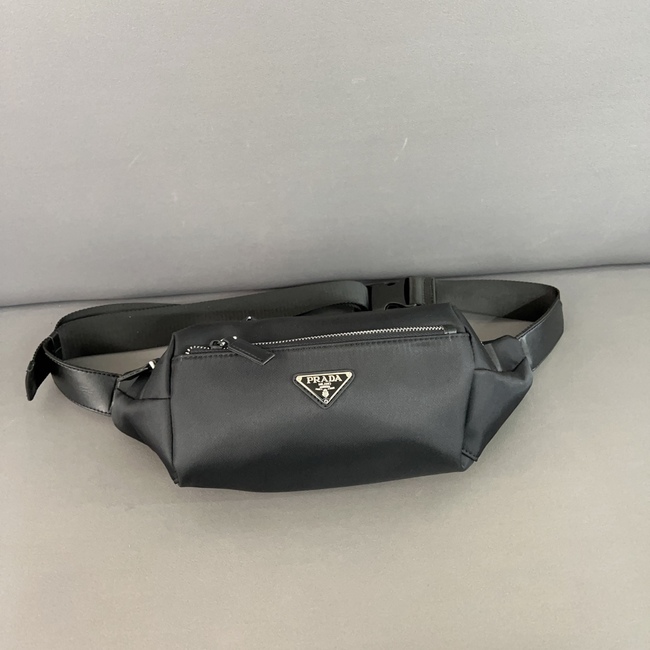 Prada Classic Logo Paired With Original Craft Material Waist Bag