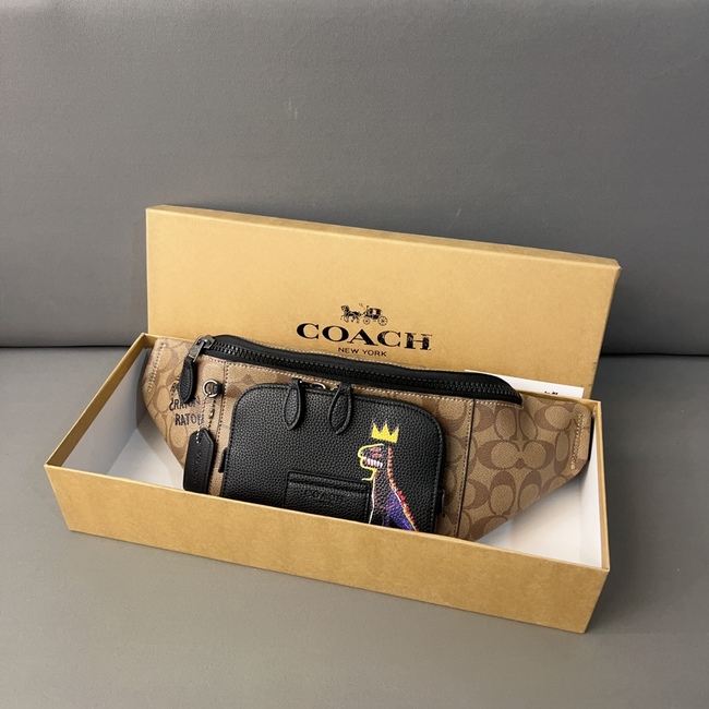 Coach Track Dinosaur Graffiti Belt Bag