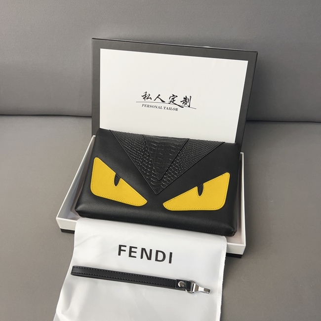Fendi Little Monster Cowhide Clutch Bag