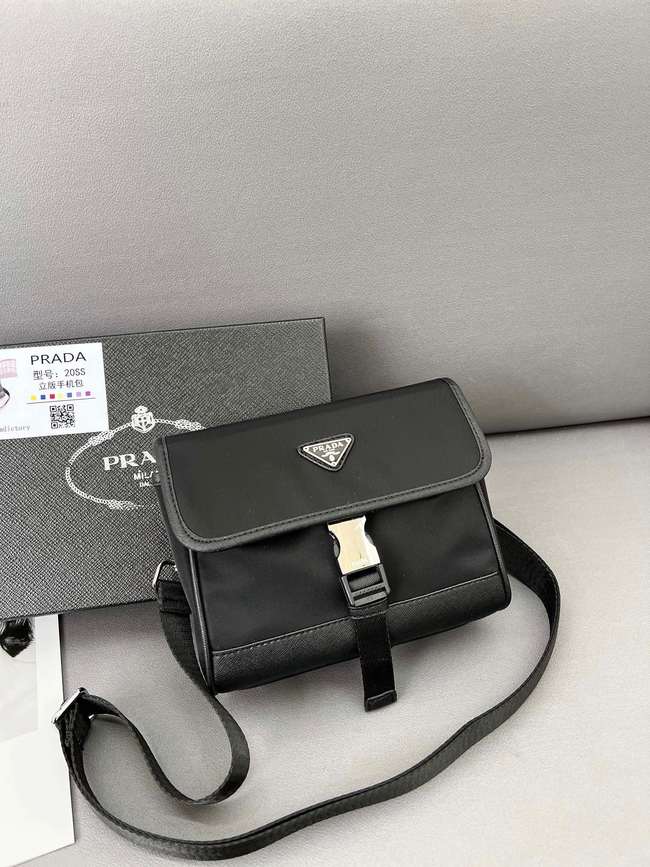 Prada Saffiano Nylon Triangle Phone Bag Code: 2Zh108