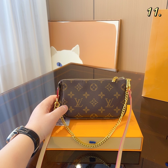 Louis Vuitton Original Natural Discolored Leather Laser Pure Steel Titanium Hardware Crossbody Bag