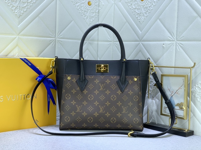 Louis Vuitton On My Side Bag Code: M53826黑色刺绣/M53825杏色刺绣/M/M53824老花配大红/M55933老花配蓝/Mm53823老花配黑色m58485灰褐色/M55302绿色