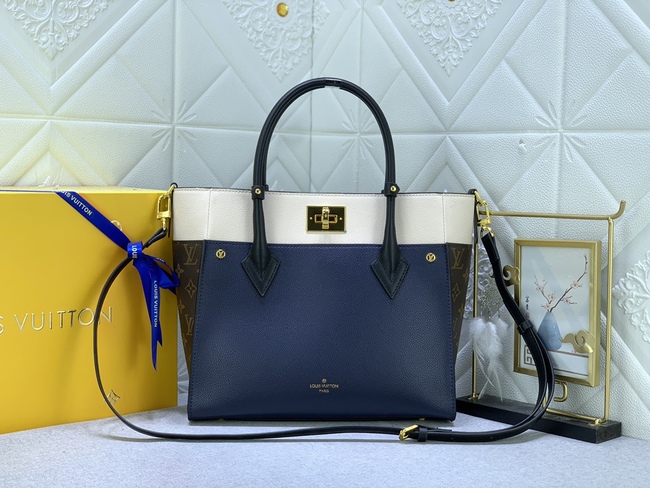 Louis Vuitton On My Side Bag Code: M53826黑色刺绣/M53825杏色刺绣/M/M53824老花配大红/M55933老花配蓝/Mm53823老花配黑色m58485灰褐色/M55302绿色