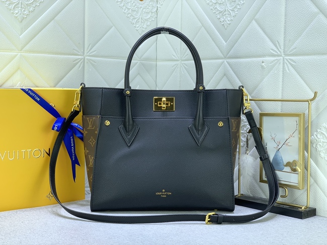 Louis Vuitton On My Side Bag Code: M53826黑色刺绣/M53825杏色刺绣/M/M53824老花配大红/M55933老花配蓝/Mm53823老花配黑色m58485灰褐色/M55302绿色