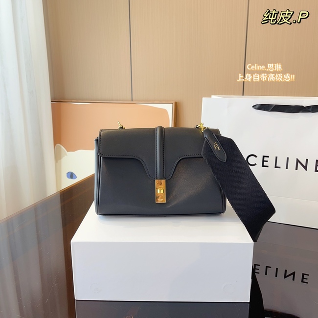 Celine Wide Shoulder Strap Crossbody Bag Teen Soft
