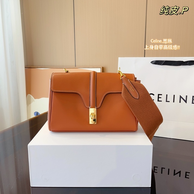 Celine Wide Shoulder Strap Crossbody Bag Teen Soft