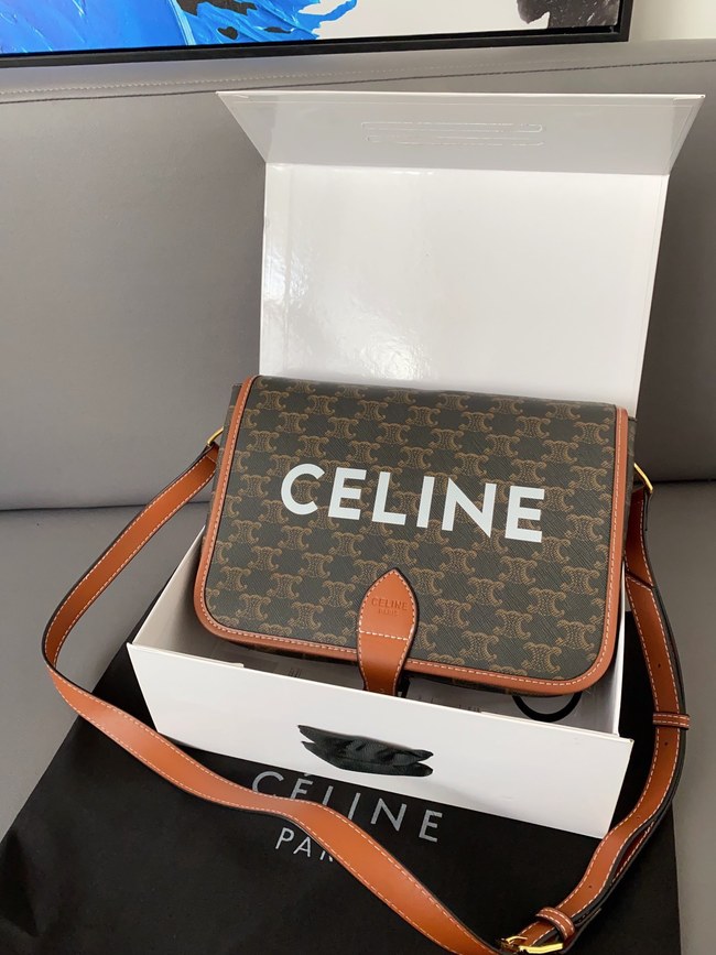 Celine Folco Triomphe Arc De Triomphe Messenger Bag