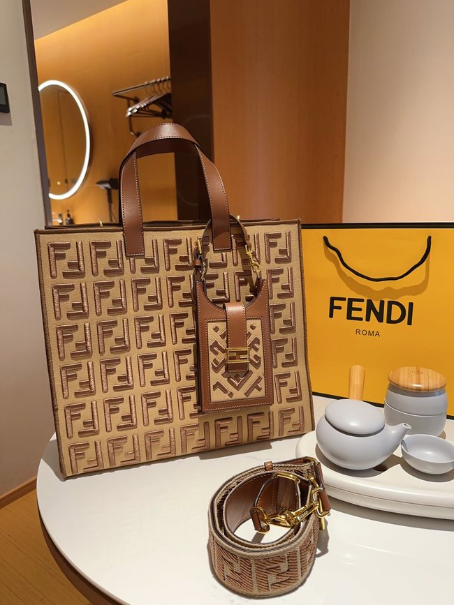Fendi Jacquard Tote Bag