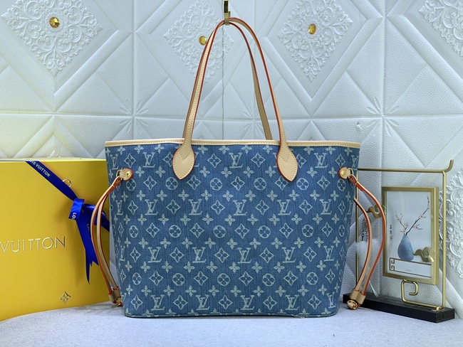 Louis Vuitton Medium Denim Jacquard Denim Shopping Bag Code: M40995