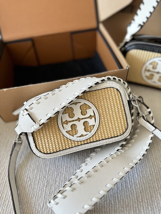 Tory Burch Original Cowhide New Straw Camera Bag