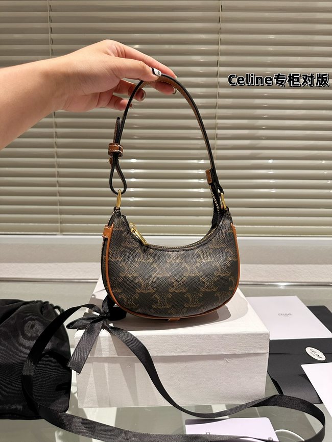 Celine Ava Series Mini Crescent Handbag