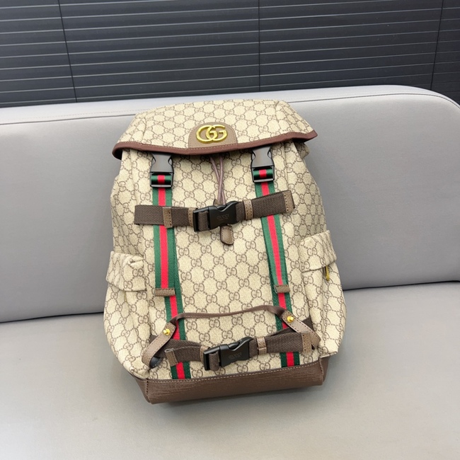 Gucci New Large-Capacity Backpack With Webbing Gg Skateboard Backpack Code: 690999