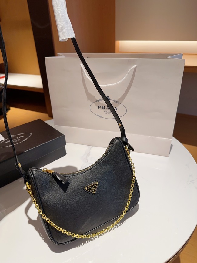 Prada Women S Saffiano Leather Hobo Bag