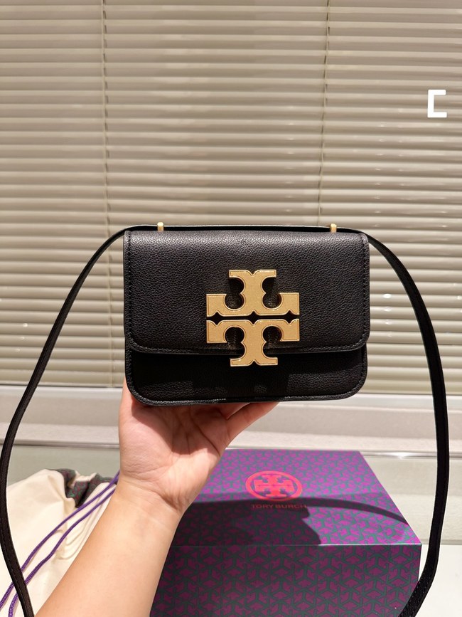 Tory Burch New Eleanor Lychee Leather Crossbody Bag