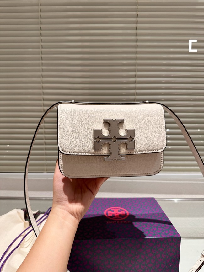 Tory Burch New Eleanor Lychee Leather Crossbody Bag