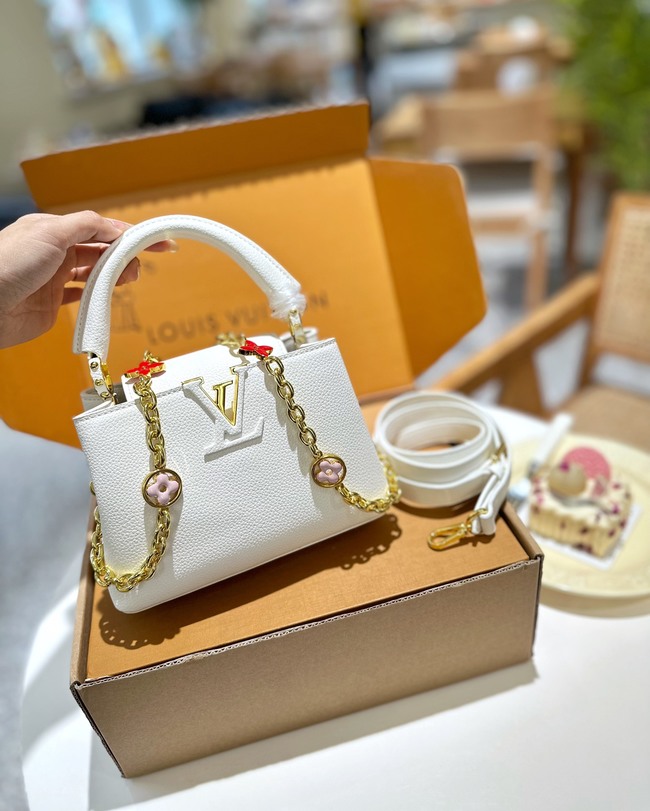 Louis Vuitton Capucines Mini Rare Snakeskin Handle Bag