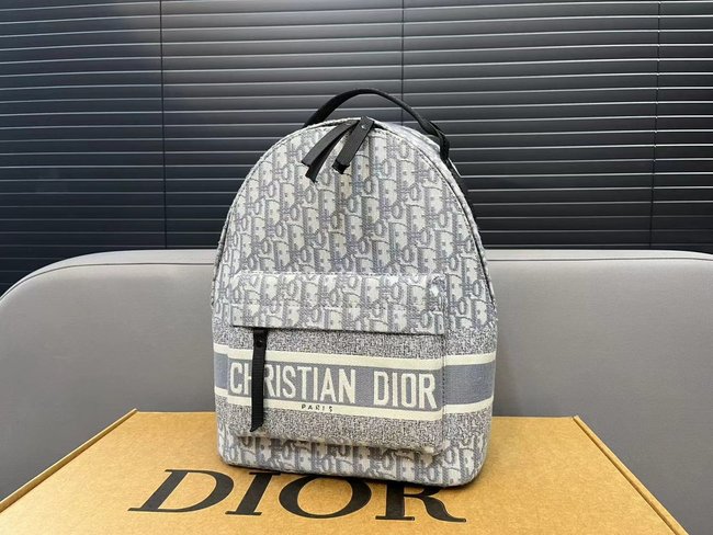 Dior Oblique Jacquard Cd Embroidered Backpack 