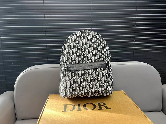 Dior Oblique Jacquard Cd Embroidered Backpack 