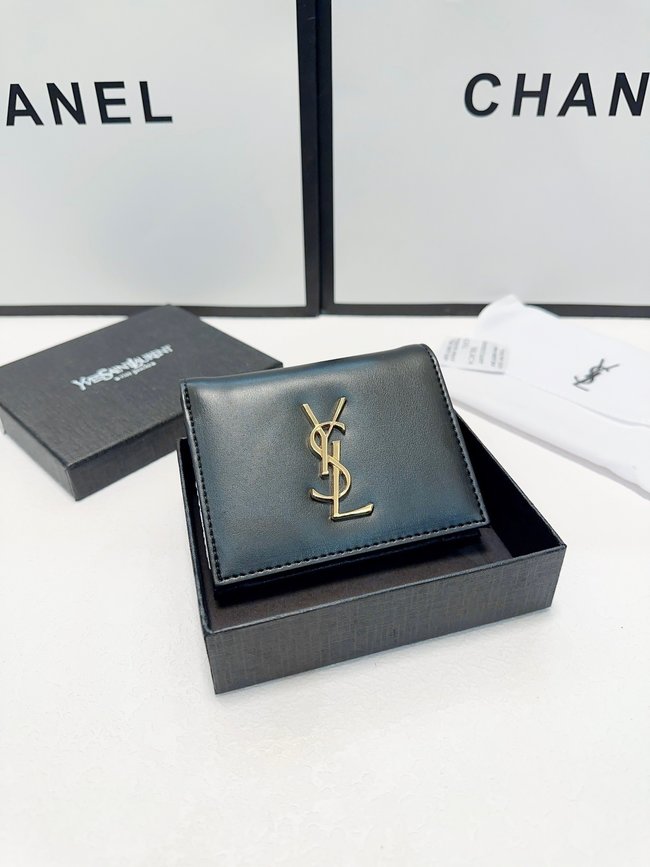 Yves Saint Laurent 3 Fold Short Wallet 