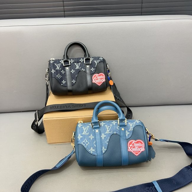 Louis Vuitton Nigo Co-Branded Denim Stitching Keepall Xs Handbag Code: M81011