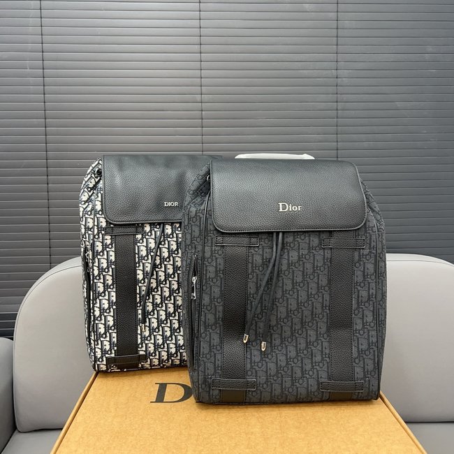 Dior Oblique Jacquard Cd Embroidered Backpack 