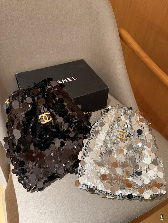 Chanel Stylish Sequin Crossbody Bag 