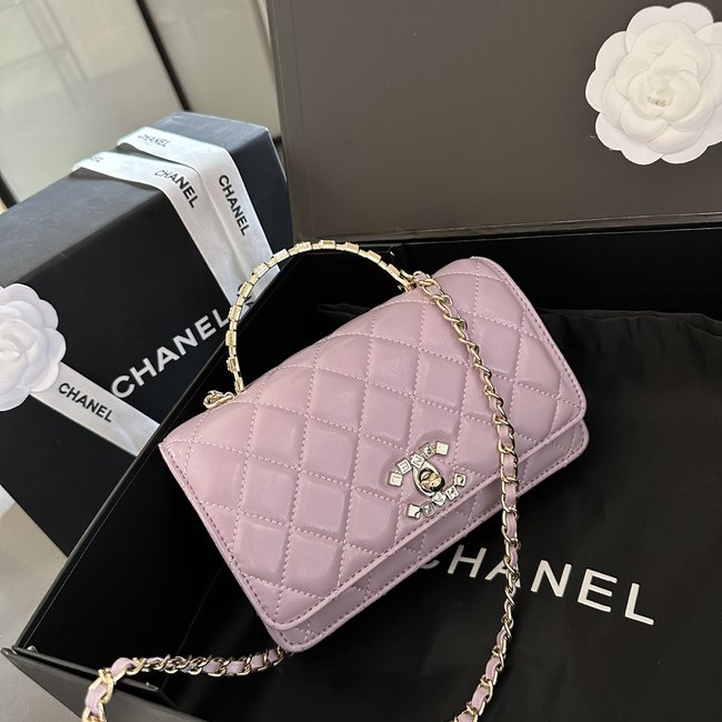 Chanel High Quality Sheepskin Pattern Diamond Handbag 