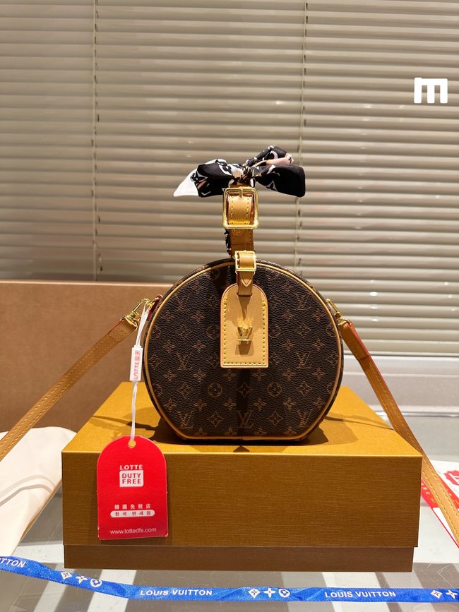 Louis Vuitton Classic Printed Round Cake Crossbody Bag 
