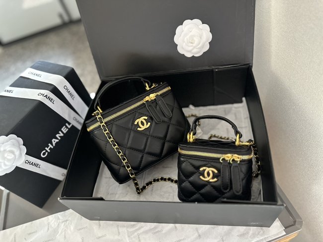 Chanel Double Ball Coated Chain Box Bag 