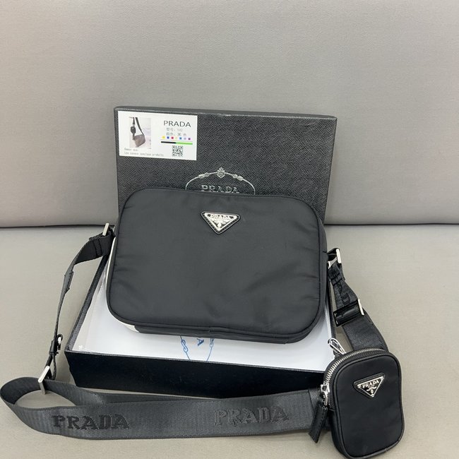 Prada Saffiano Nylon 2-In-1 Shoulder Bag 